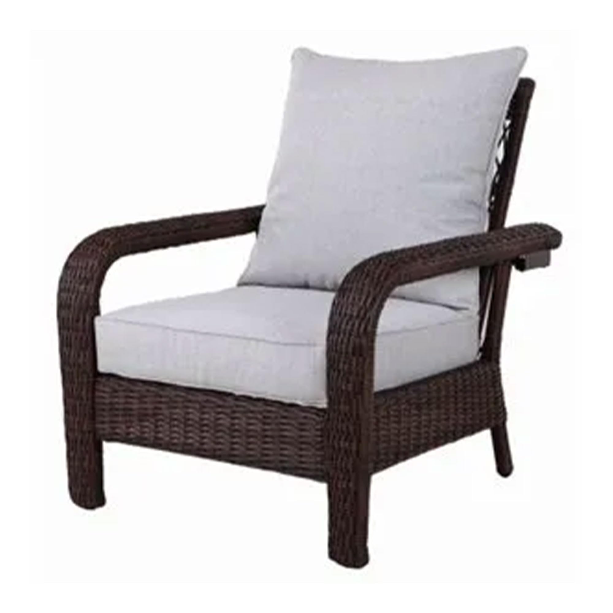Montego Bay Outdoor Patio Furniture Set - 2 Adjustable All-Weather Cushioned Chairs for Deck, Porch & Garden - Durable Brown Wicker Seating for Relaxing & Entertaining