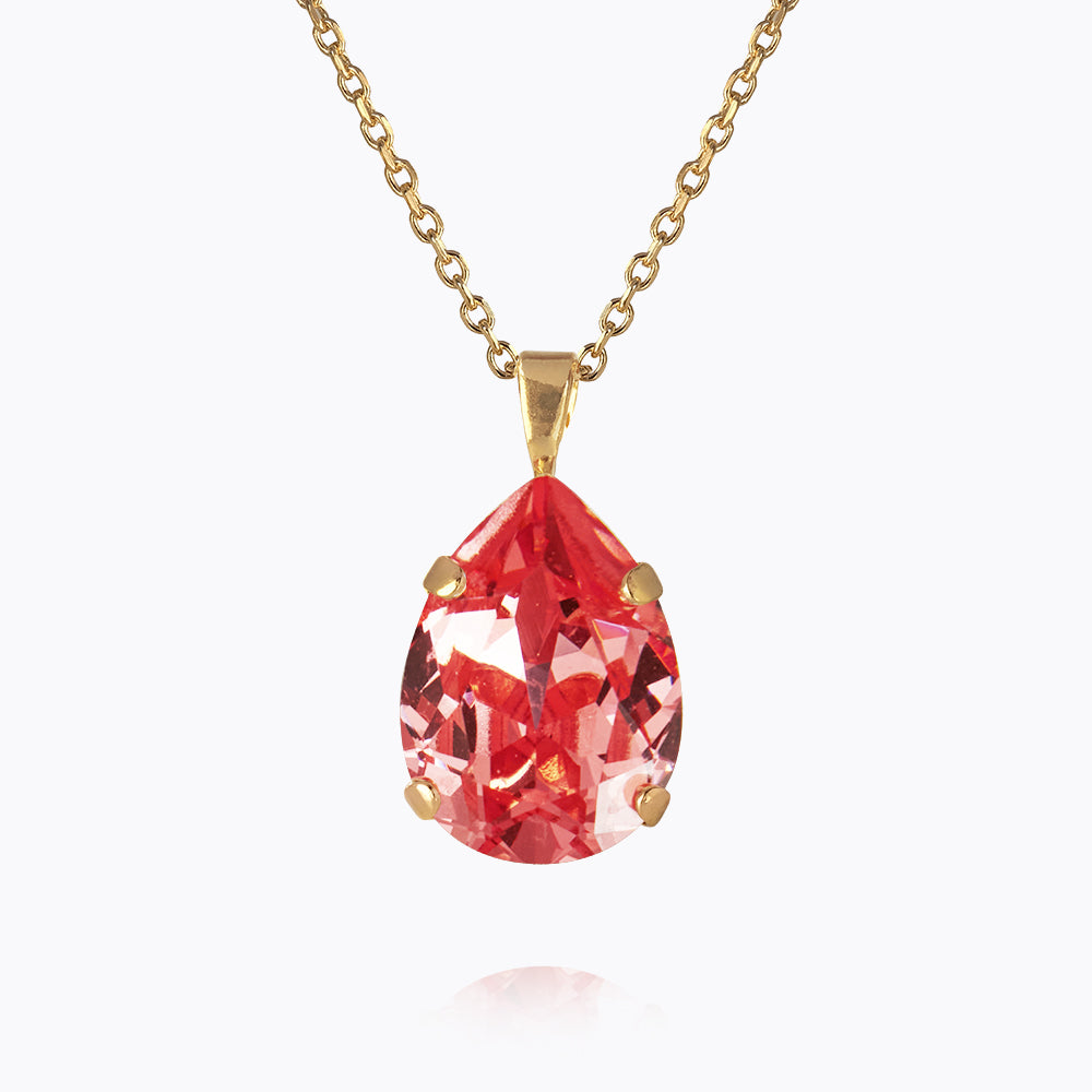 Mini Drop Necklace - Delicate Rose Gold Peach Pendant for Women | Perfect for Everyday Wear, Date Nights & Gifts