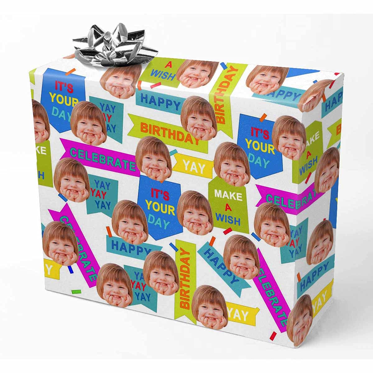Personalized Photo Wrapping Paper - Custom Birthday Gift Wrap 58