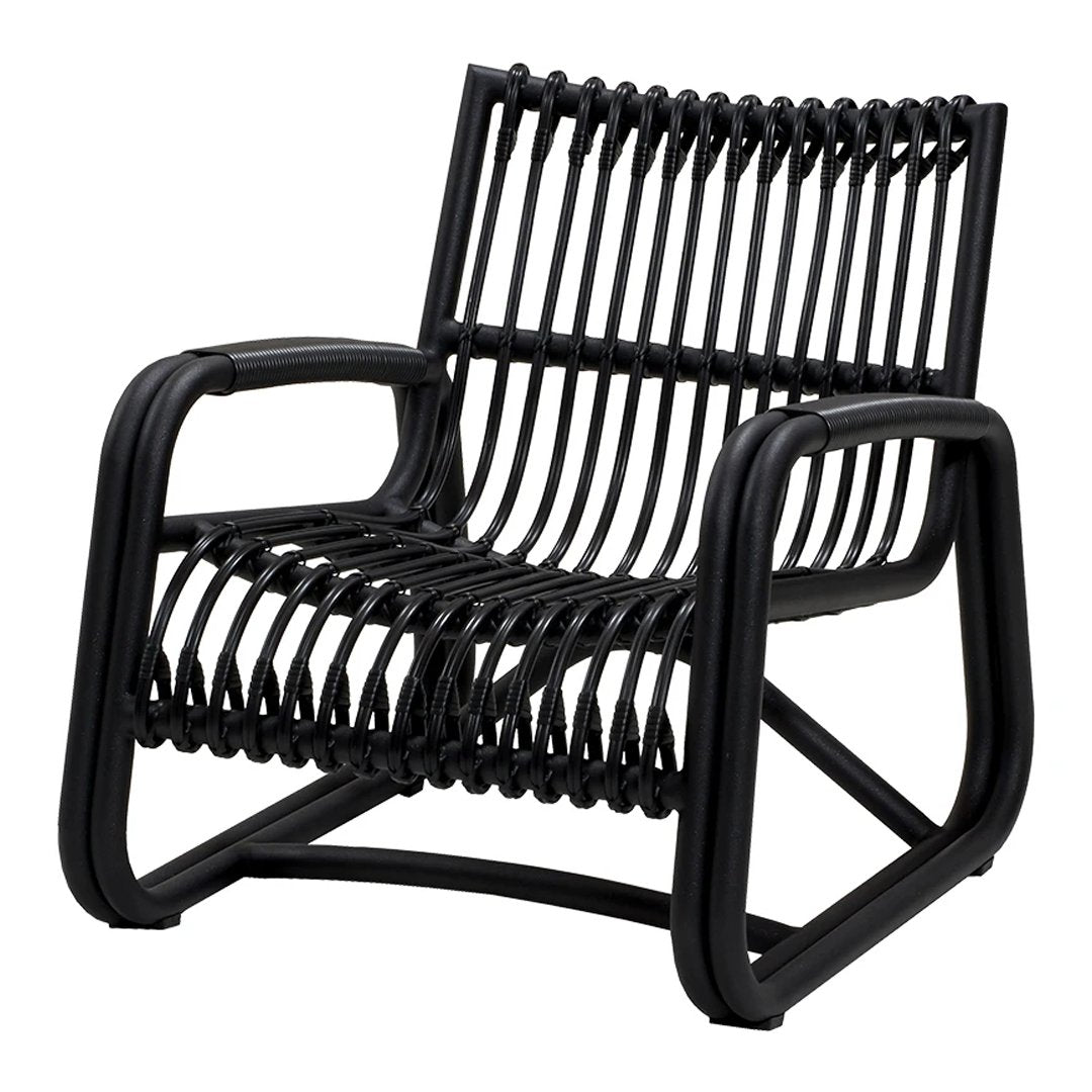 Curve Outdoor Lounge Chair - Modern Patio Furniture for Relaxing in Backyard, Poolside, or Garden - Comfortable & Durable Weather-Resistant Design