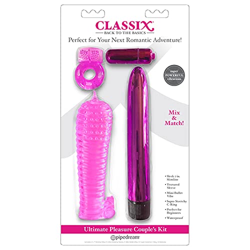 Classix Ultimate Pleasure Couples Kit - Adult Sex Toys for Couples & Solo Play - Enhance Intimacy & Romance in Bedroom