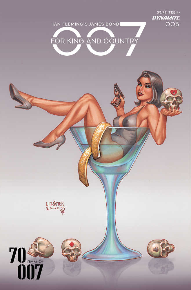 007 For King Country #3 Cover A Linsner - Limited Edition Comic Book | Collectible Action Graphic Novel | Perfect for Comic Enthusiasts & James Bond Fans