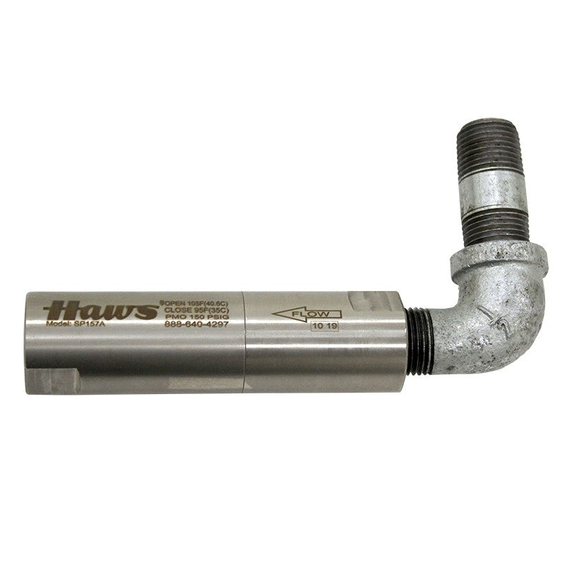 Haws SP157A Scald Protection Valve for Eyewash Showers - ANSI-Compliant Safety Valve with Temperature Control for Emergency Showers & Eye Wash Stations