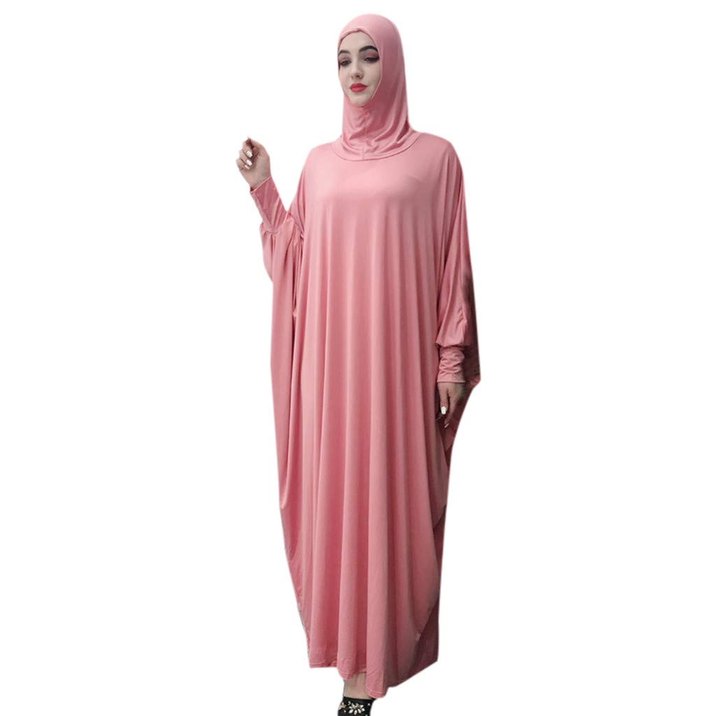 Modest Muslim Women's Summer Maxi Dress 2022 - Elegant Abaya Thobe Gown with Hijab for Evening & Special Occasions | Middle Eastern Arabian Style Fashion | Perfect for Eid, Weddings & Mosque Events