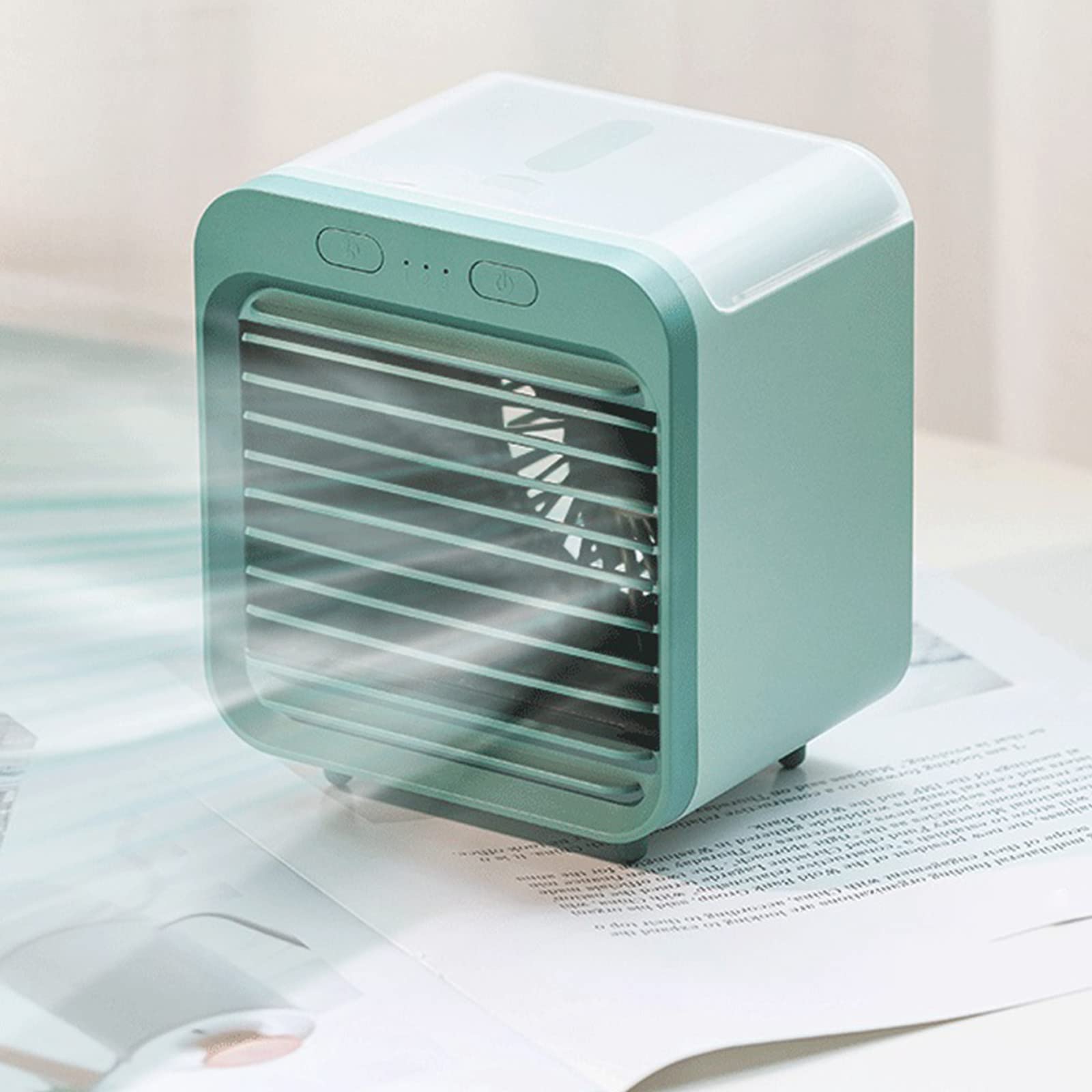 Mini USB Fan with Humidifier - 3 Speed Adjustable Desktop Air Cooler | Portable Personal Fan for Dorm, Office, Home & Study | Perfect for Summer Cooling, Workstation Comfort & Bedside Use