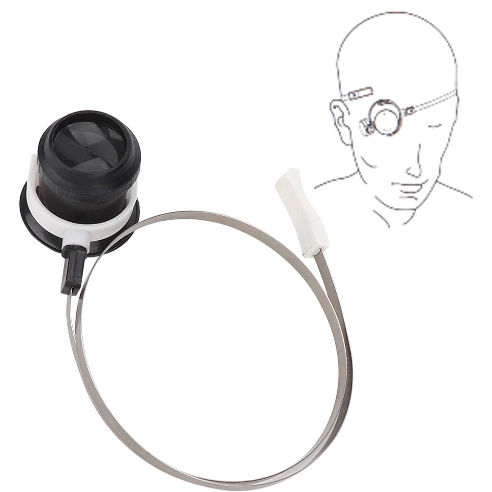 5X Magnifying Glass with Headband - Durable Eye Lens for Jewelry Making, Watch Repair & Tiny Parts Inspection - Lightweight Hands-Free Loupe for Hobbyists & Professionals - Perfect for Watchmakers, Jewelers & DIY Enthusiasts