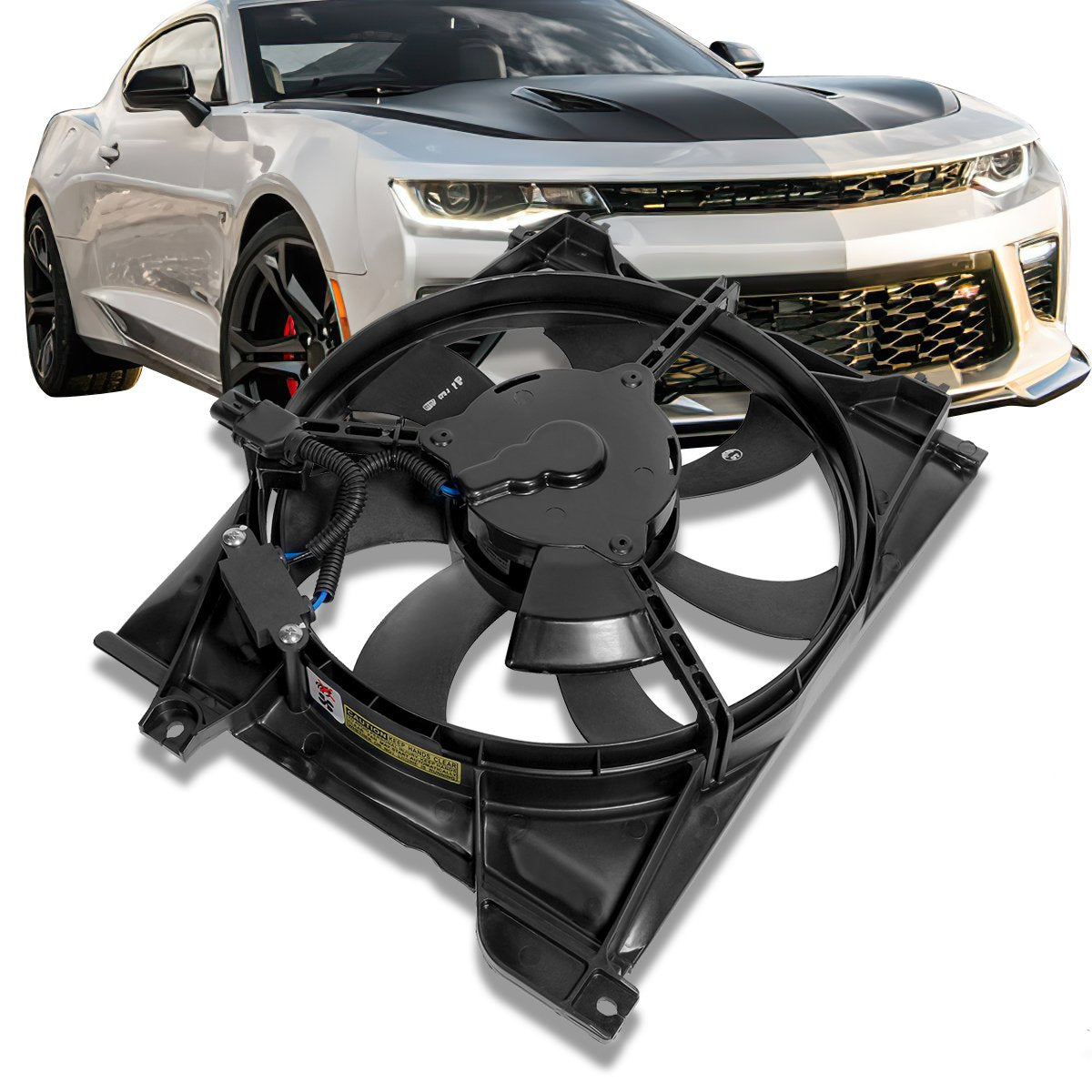 2006-2011 Kia Rio5 AC Condenser Cooling Fan Assembly Replacement Part - KI3120101 | Perfect for AC System Repair & Summer Cooling Maintenance