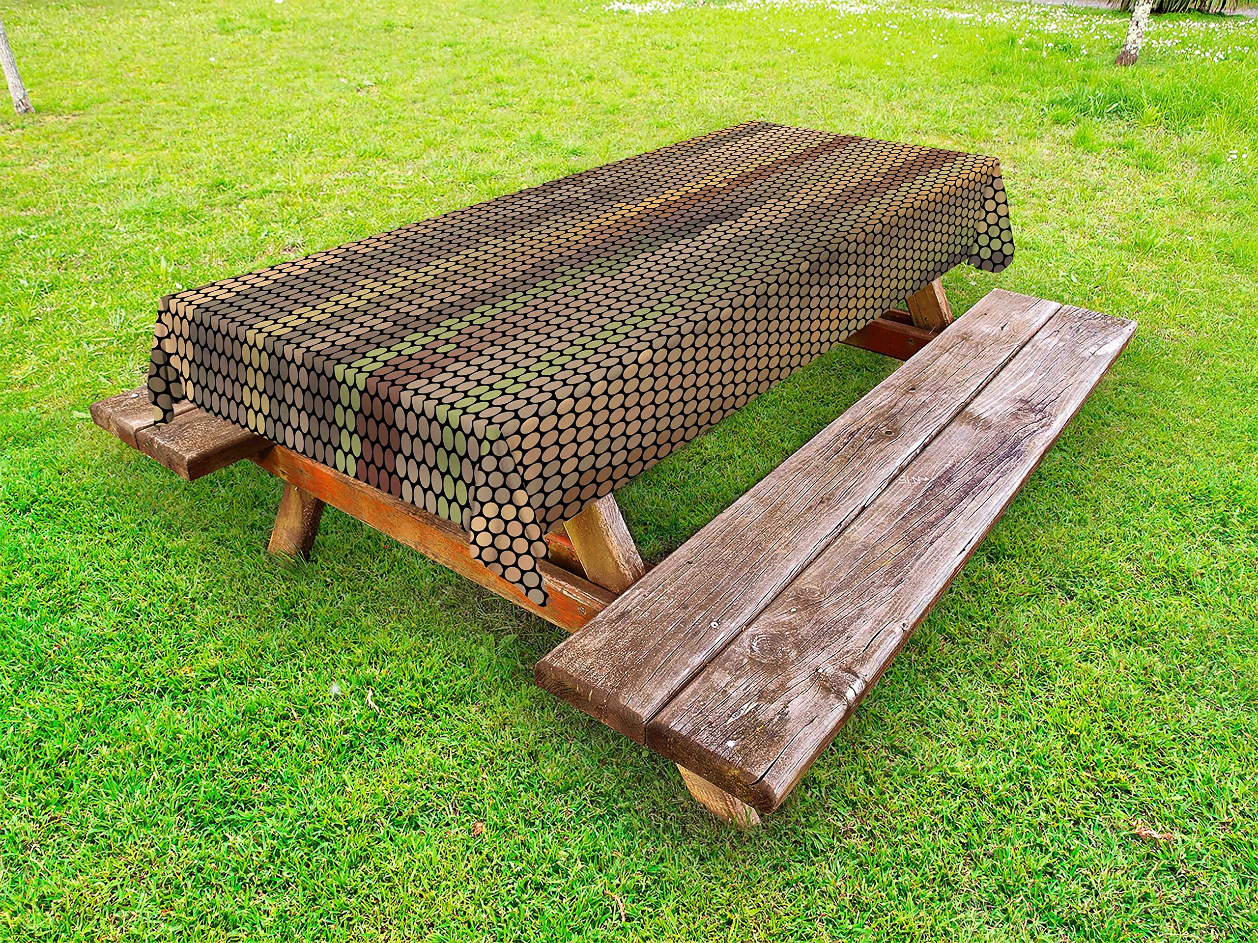 Ambesonne Disco Ball Print Outdoor Tablecloth - 58