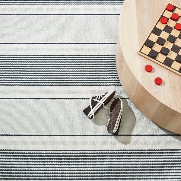 Gunner Stripe Grey Machine Washable Rug - Soft Non-Slip Area Rug for Living Room, Bedroom, Nursery & Office - Easy Clean Home Decor
