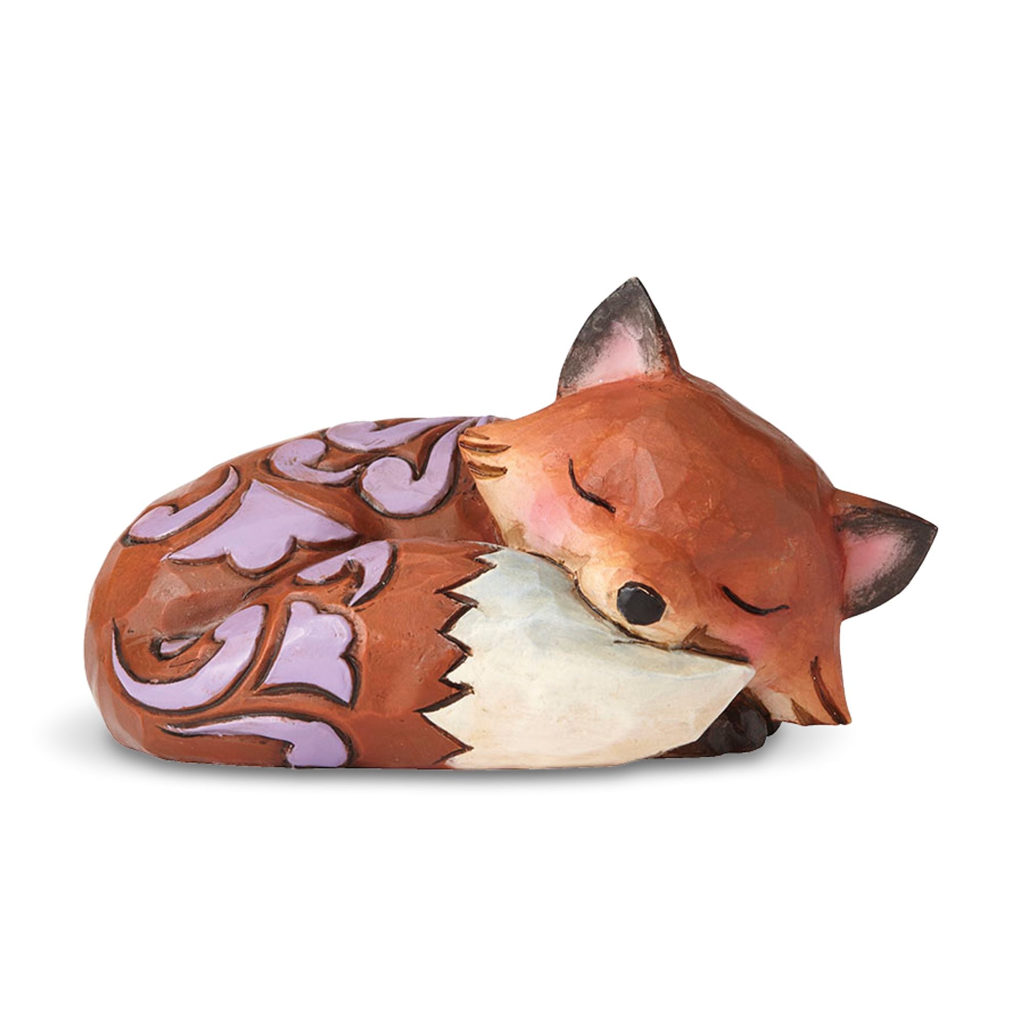 Mini Fox Plush Stuffed Animal Toy - Soft Cute Sleeping Fox for Kids & Adults - Perfect for Bedtime, Nursery Decor, and Gifts