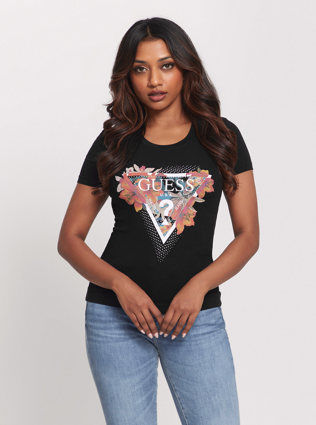 Eco-Friendly Black Tropical Triangle T-Shirt for Men & Women - Casual Summer Beach Wear & Vacation Outfit