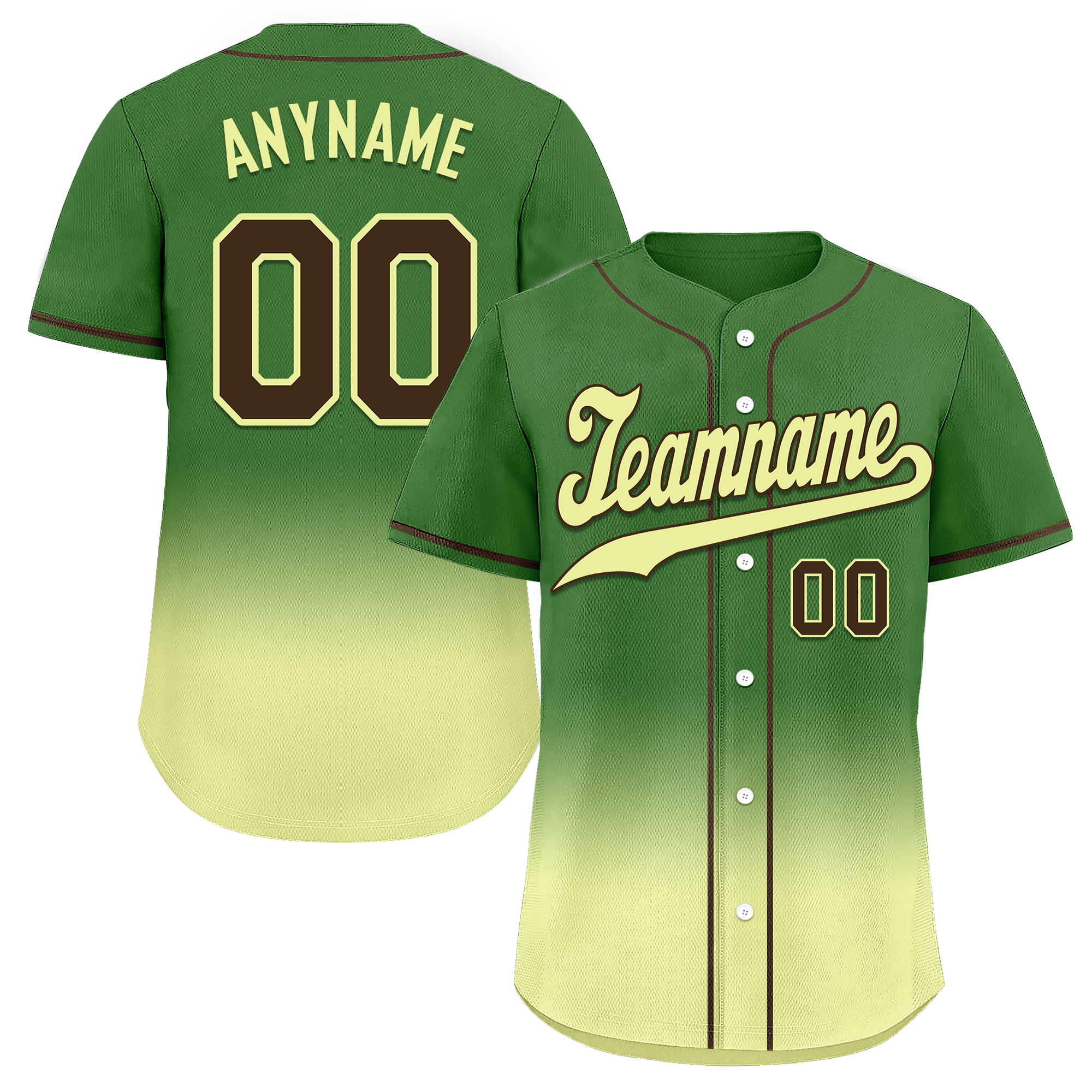 Custom Green Fade Personalized Authentic Baseball Jersey - BSBJ01 D0a70f7 - Perfect for Team Uniforms, Sports Events & Fan Merchandise