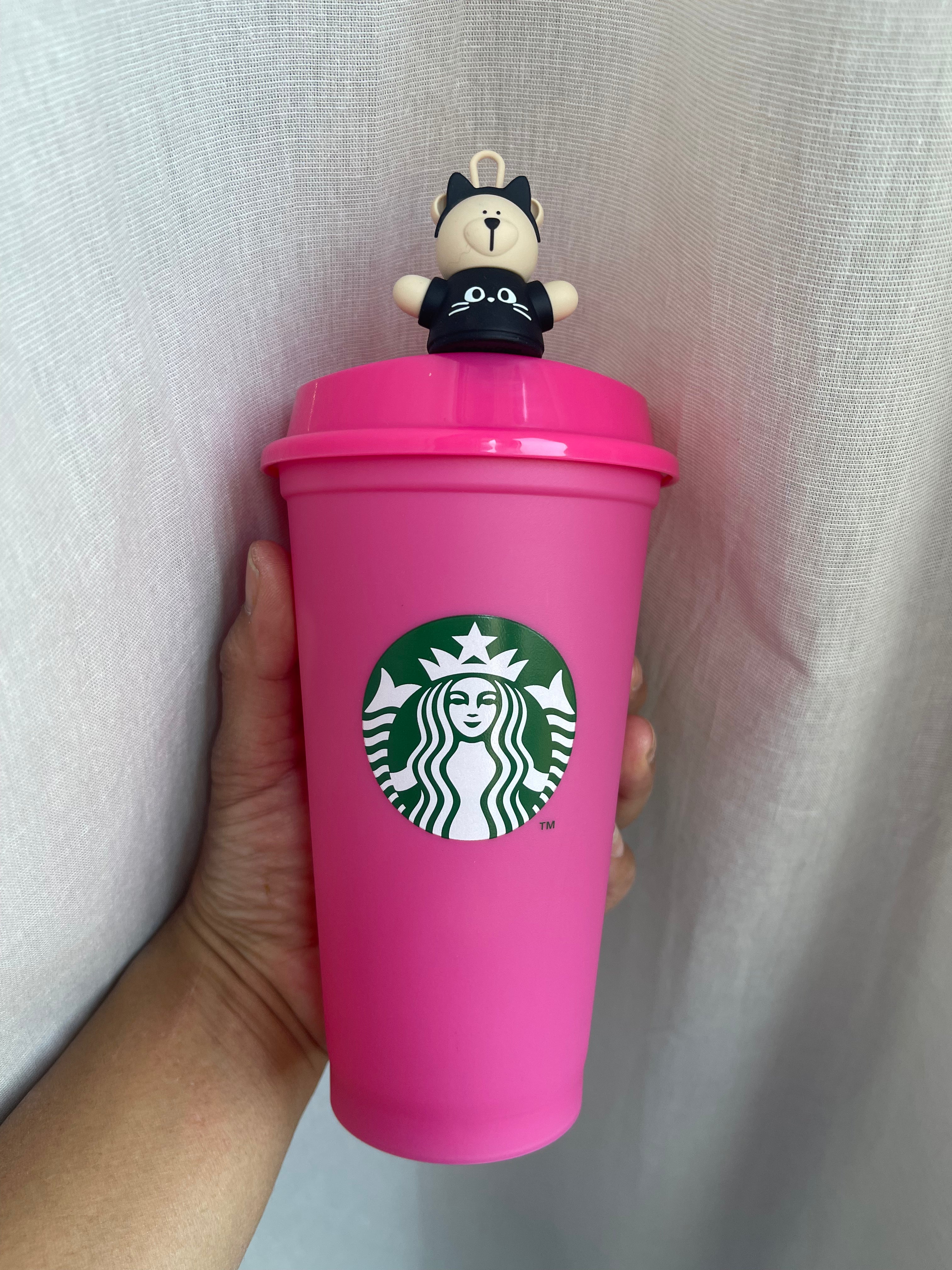 Starbucks Japan Halloween 2023 Cat Topper Reusable Coffee Cup - Limited Edition Collectible for Halloween Parties, Office Use & Gift Giving
