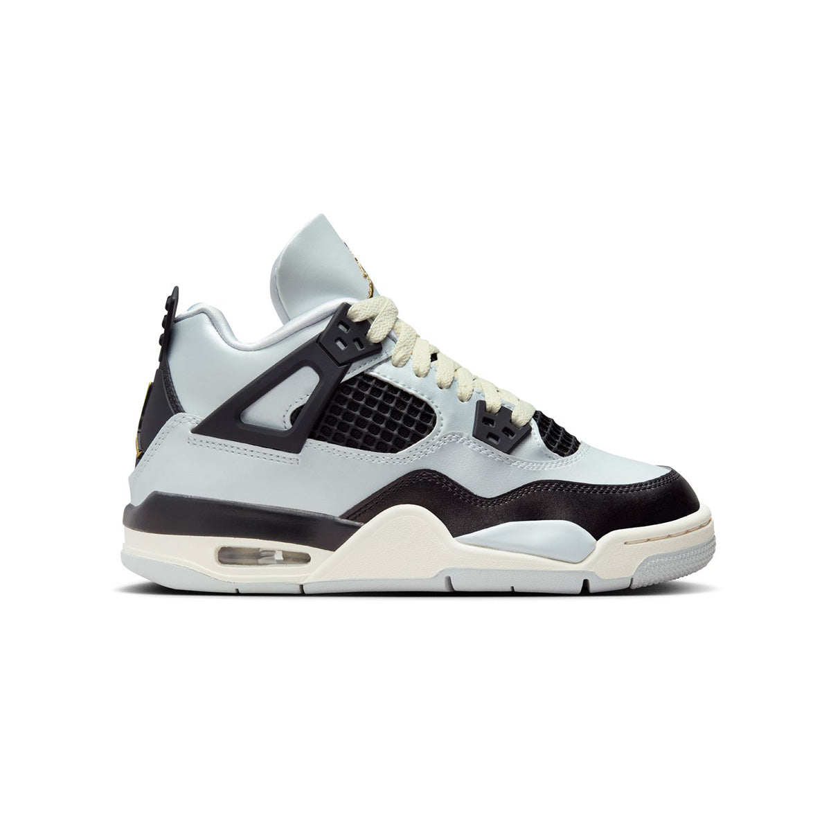 Air Jordan 4 'Pure Platinum' Kids Basketball Shoes - Lightweight Sneakers for Boys & Girls - Perfect for School, Sports & Casual Wear