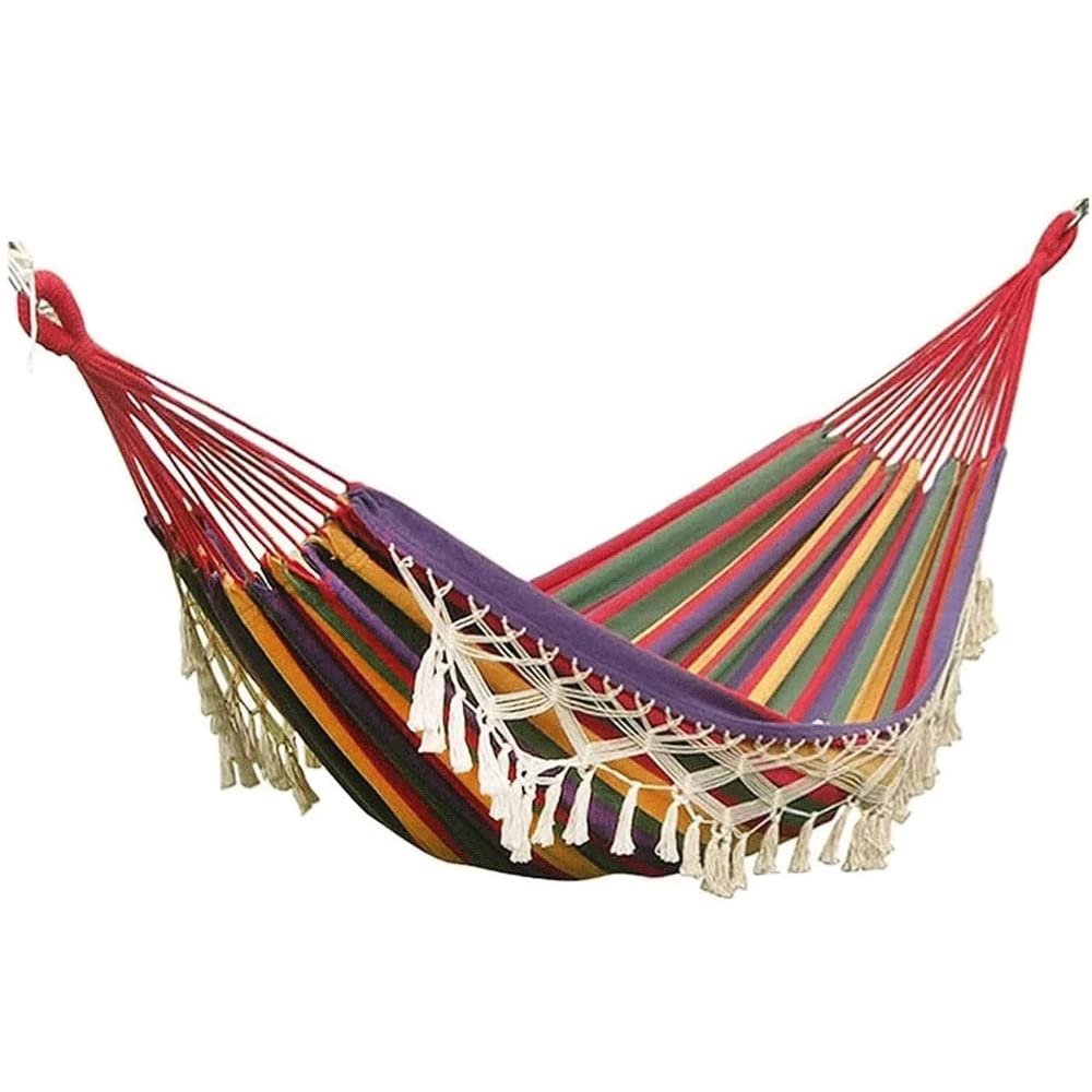 Ultralight Portable Camping Hammock - Single & Double Nylon Parachute Hammock with 2 Hanging Straps for Backpacking, Travel, Beach, Camping, Hiking, Backyard - Perfect for Outdoor Adventures, Relaxation & Backyard Lounging
