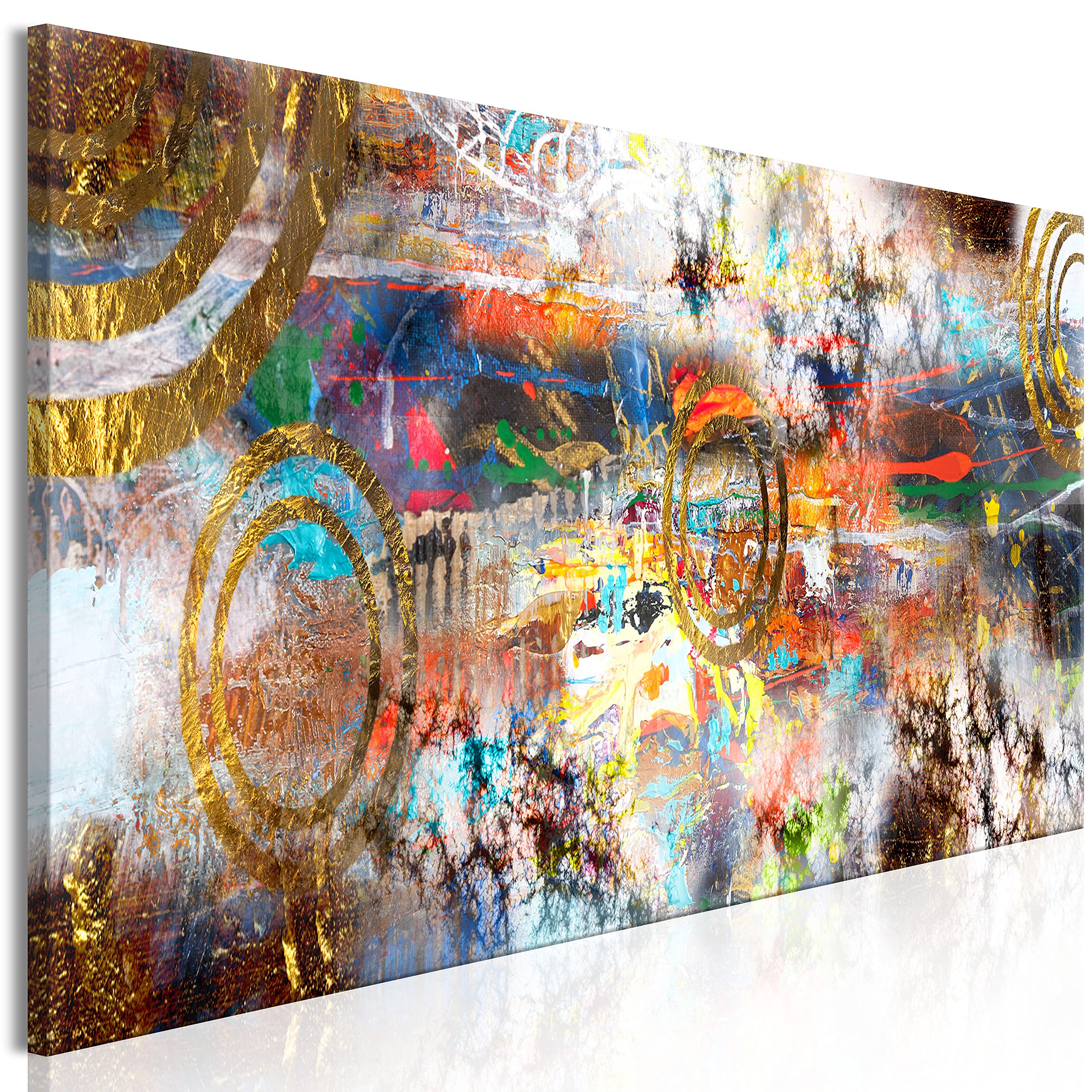 Artgeist 53x18 Inch Abstract Glass Wall Art - Modern Acrylic Print with Geometric Design for Home & Office Decor | Painting Artwork for Living Room, Bedroom, or Office Spaces | Premium Quality Photo Image Print A-0739-K-A