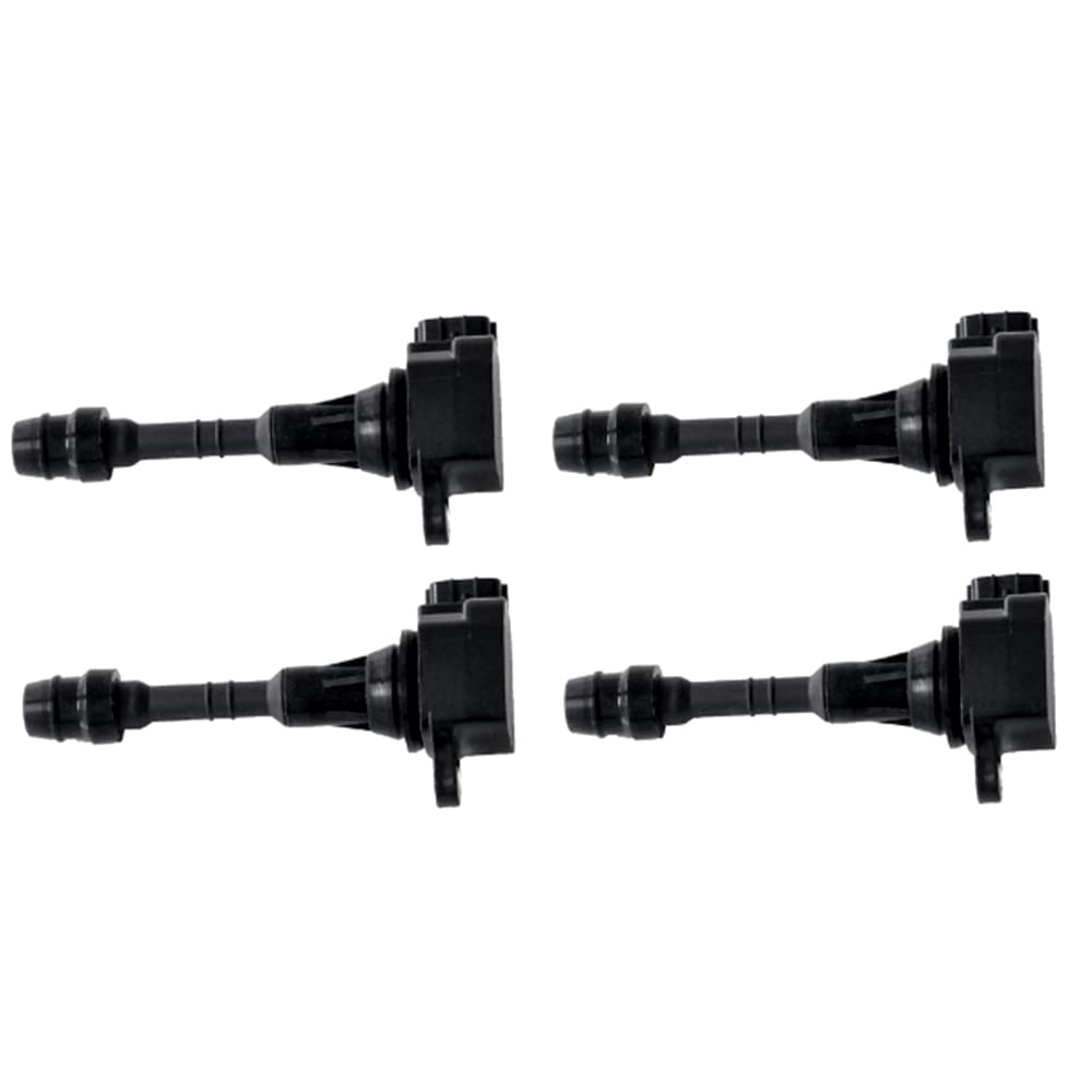 4 Pack MAYASAF UF349x4 Ignition Coil Compatible with Nissan Altima 350Z Frontier Maxima Murano Pathfinder Quest Xterra Armada & Infiniti I35 QX4 - Replace UF349 C1406 5C1403 - Perfect for Engine Performance & Smooth Driving