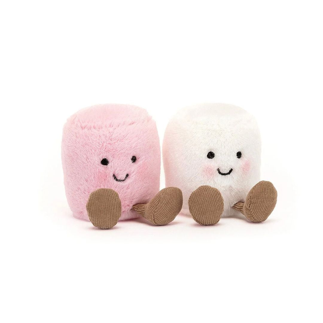 Amuseable Pink and White Marshmallows - Soft & Sweet Candy for Parties, Gifts & Baking | Fun Treat for Kids & Adults