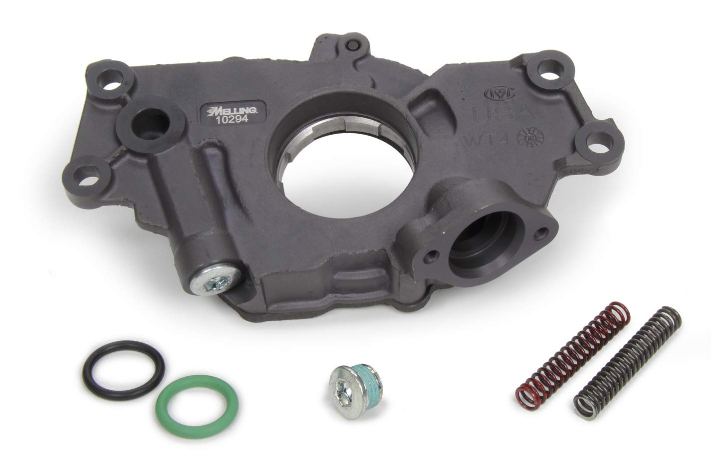 Melling Oil Pump - Wet Sump Internal Low Volume Standard Pressure 7/8 Inch Inlet - Replacement Part for Engine Performance & Automotive Repair