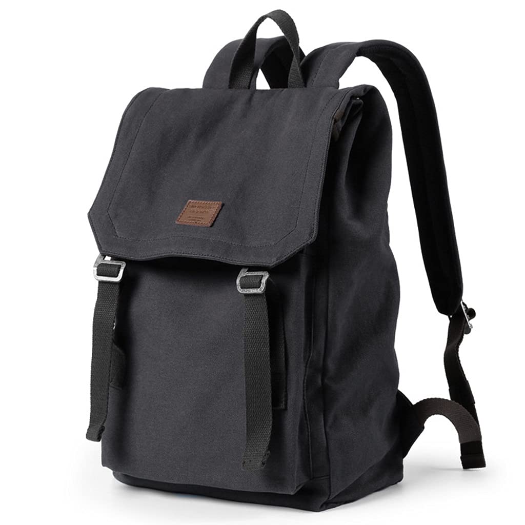 Lightweight Canvas Crossbody Bag for Men - Adjustable Shoulder Strap with Multiple Pockets (29x15x45cm, Black) - Perfect for Travel, Business, Office & Daily Commute
