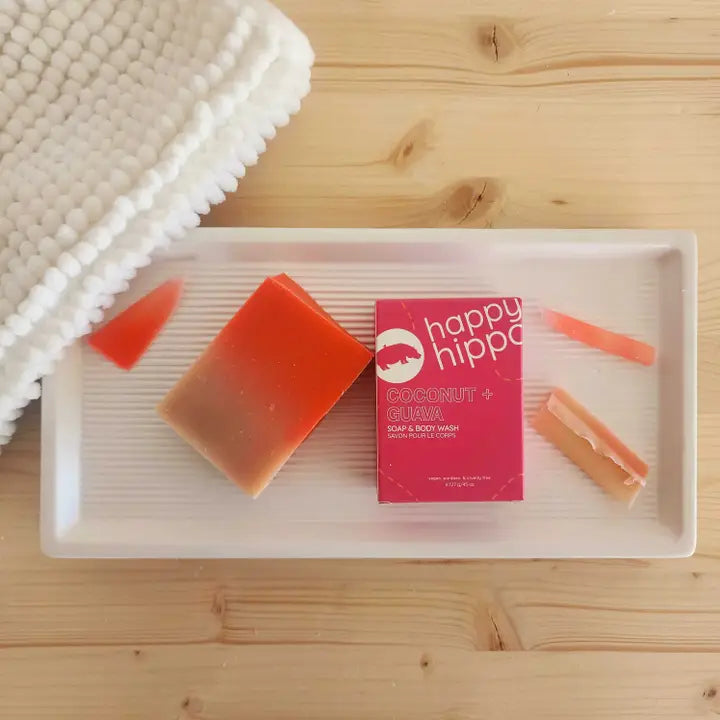Happy Hippo Handmade Soap Bar - Natural & Organic Soap for Sensitive Skin - Perfect for Daily Bathing, Gifts & Travel