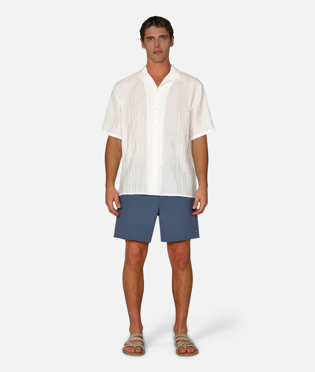 Magliana Short Sleeve Shirt for Men - Classic Off White Casual Button Down Shirt | Perfect for Office, Date Night & Summer Outfits