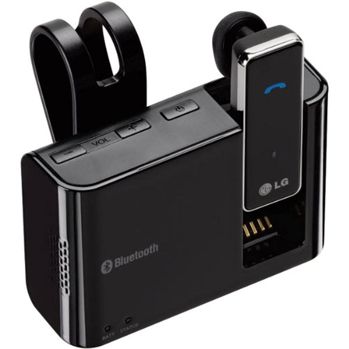LG Visormount Speakerphone and Headset - Hands-Free Car Bluetooth Headset for Clear Calls & Music - Perfect for Truck Drivers, Remote Work & Road Trips
