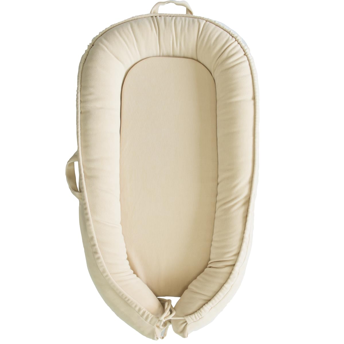 Premium Baby Lounger & Infant Nest Cover - 100% Breathable Cotton Co-Sleeper for Newborns 0-18 Months (Girls & Boys) - Perfect for Nursery, Bedside Sleeping & Travel (Creamy White)