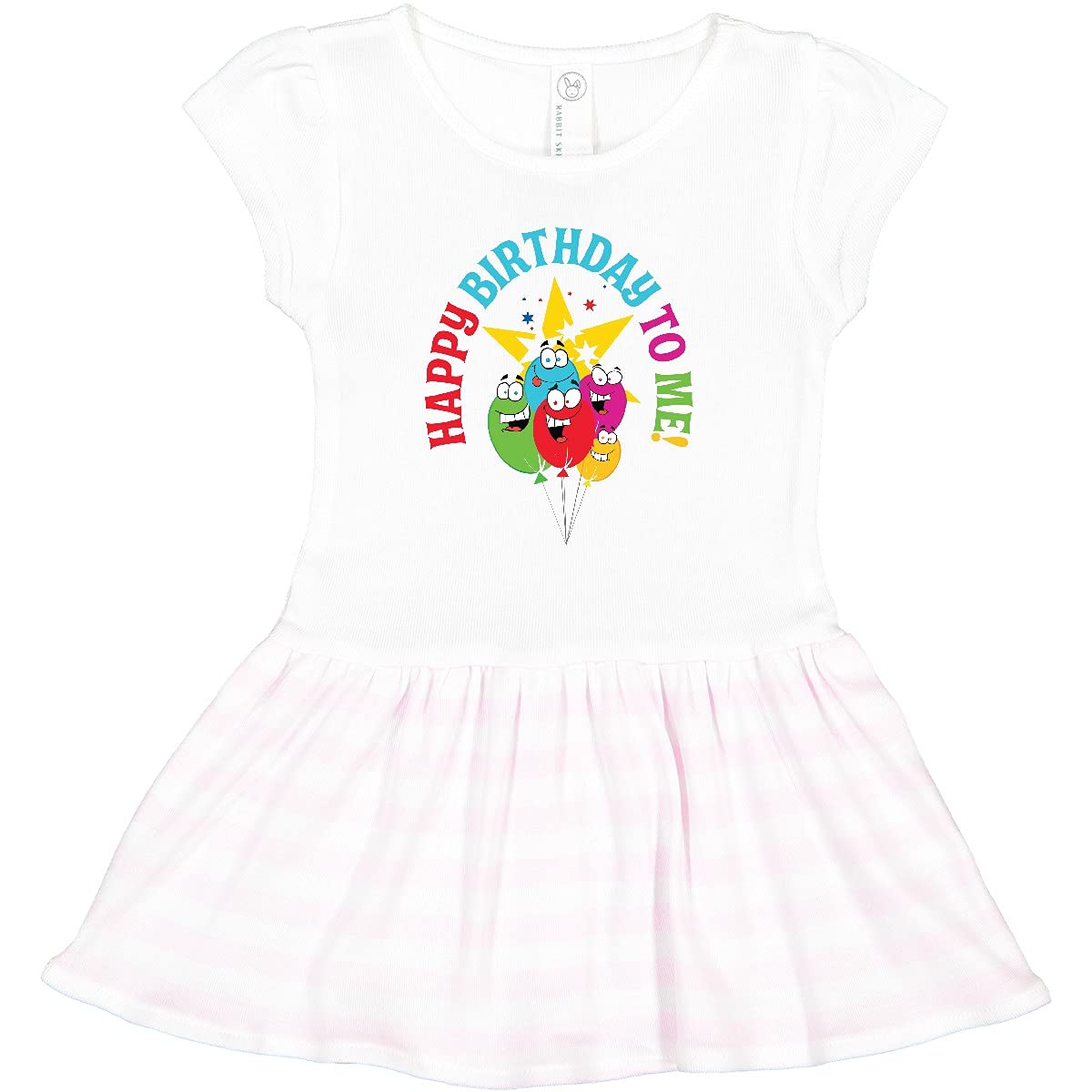 Inktastic Happy Birthday to Me Toddler Dress - Cute Birthday Outfit for Girls 1-3 Years | Perfect for Birthday Parties, Photo Shoots & Special Celebrations