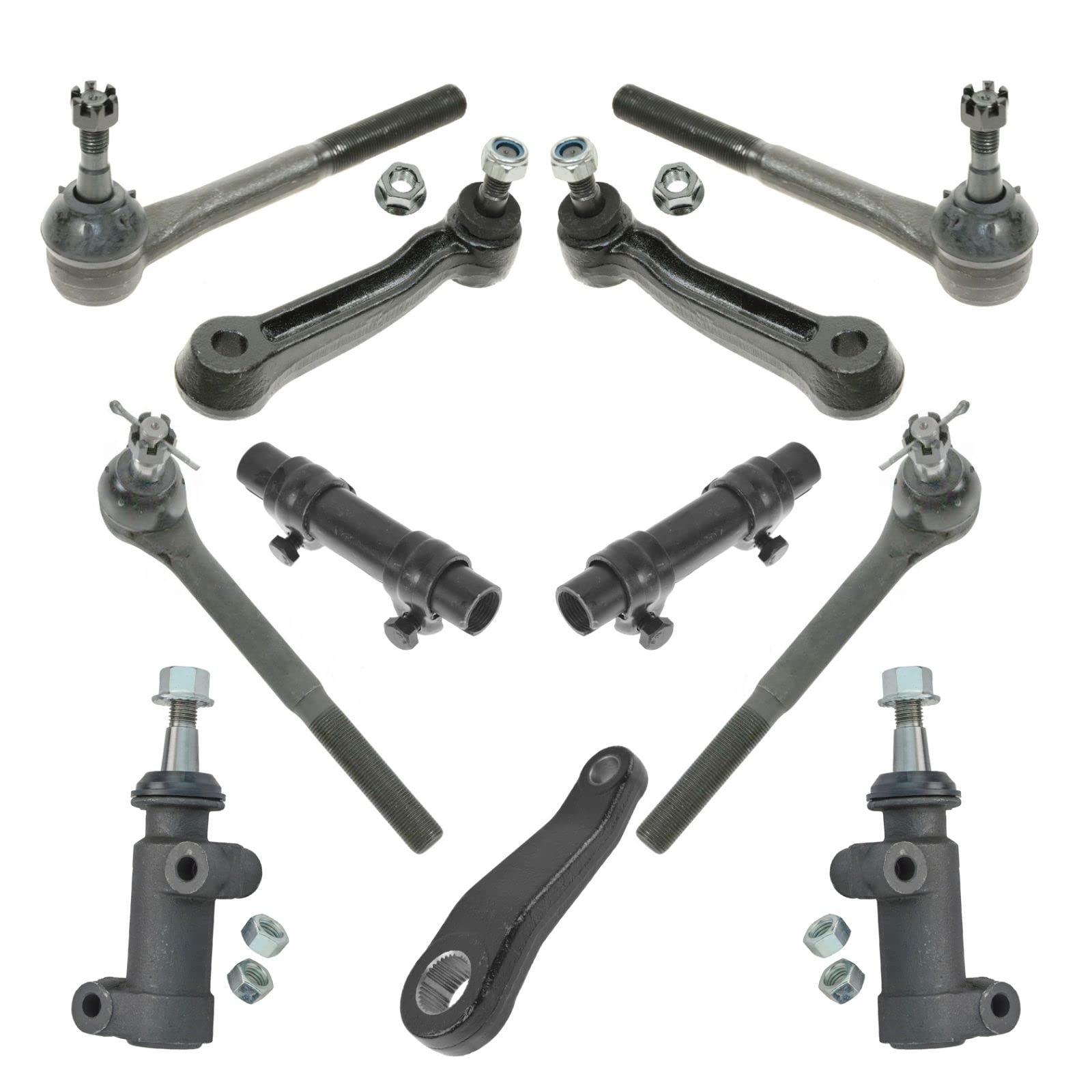Chevrolet GMC Front Steering & Suspension Kit - Idler Arm, Pitman Arm, Tie Rod & Adjusting Sleeve Assembly | Perfect for Off-Roading & Heavy-Duty Truck Maintenance