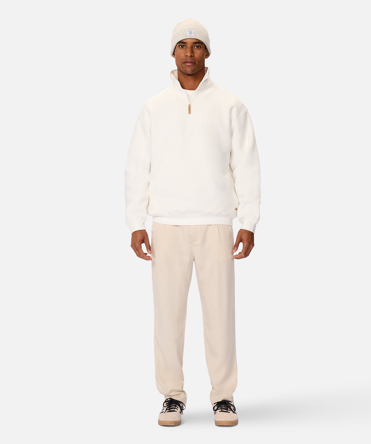 Staunton Tracktop Off White - Stylish Men's Athletic Jacket for Running & Outdoor Activities
