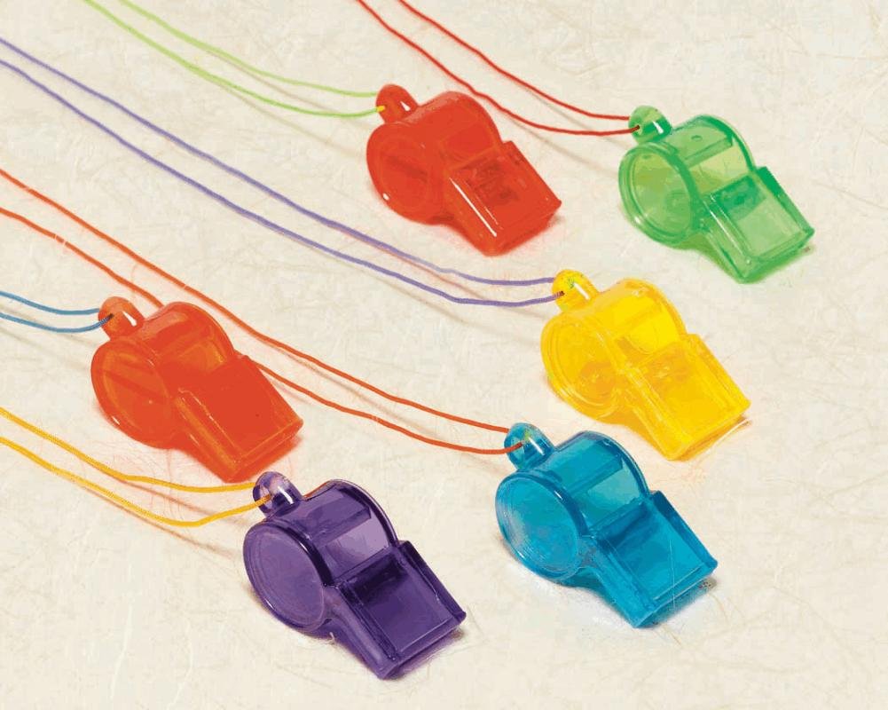 96-Pack Sports Whistles - Loud Referee Whistle for Soccer, Basketball, Football Games & Coaching - Bulk Whistles for Teams, Schools & Outdoor Activities