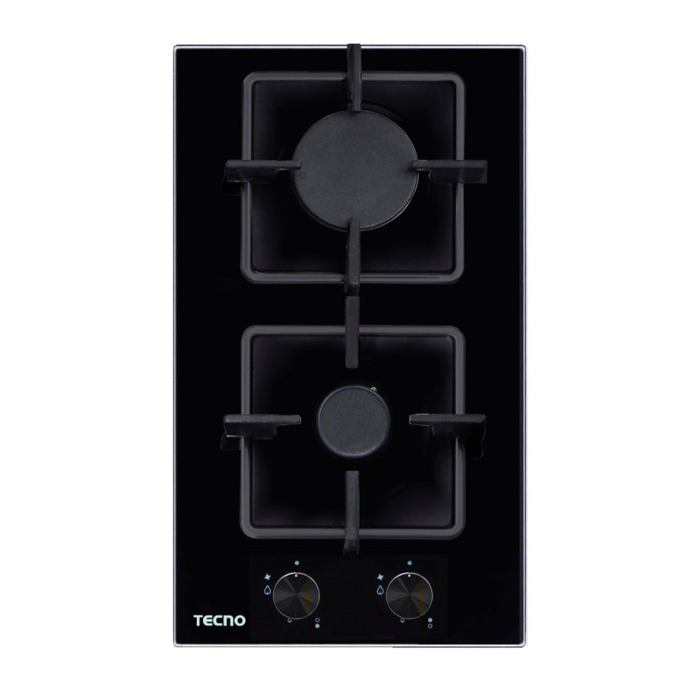 TA312SRSV 30cm 2 Burner Domino Gas Hob with Free Basic Installation - Perfect for Small Kitchens, RVs, and Outdoor Cooking