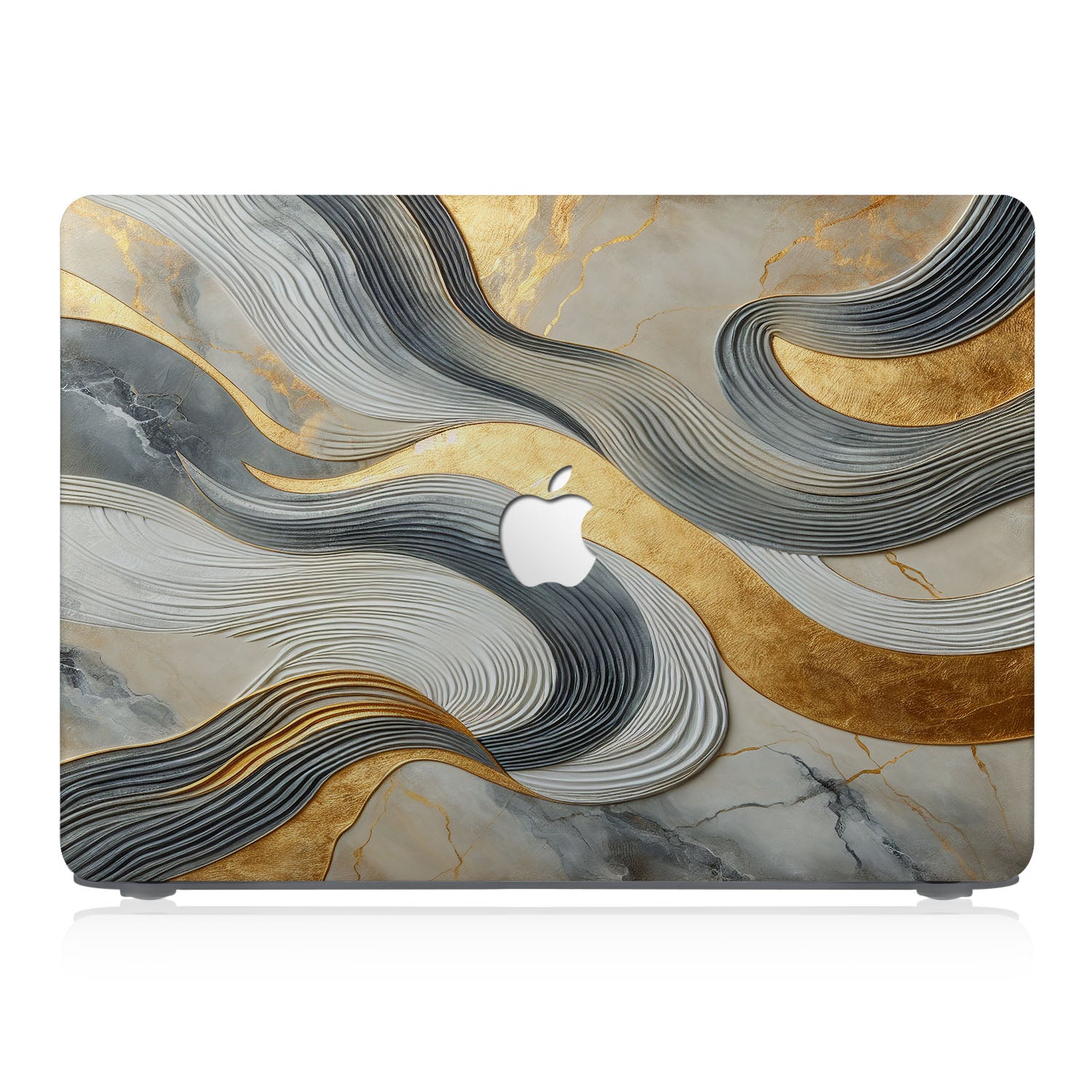 Marble MacBook Case - Slim Protective Cover for MacBook Air & Pro - Durable Scratch-Resistant Shell for 13-inch & 15-inch Laptops - Perfect for Work, Travel & School Use