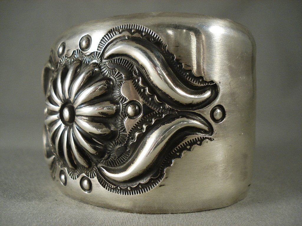 Authentic Vintage Navajo Silver Bracelet - Hand-Hammered Native American Jewelry for Women & Men | Perfect for Boho Fashion, Festivals & Cultural Gift Giving