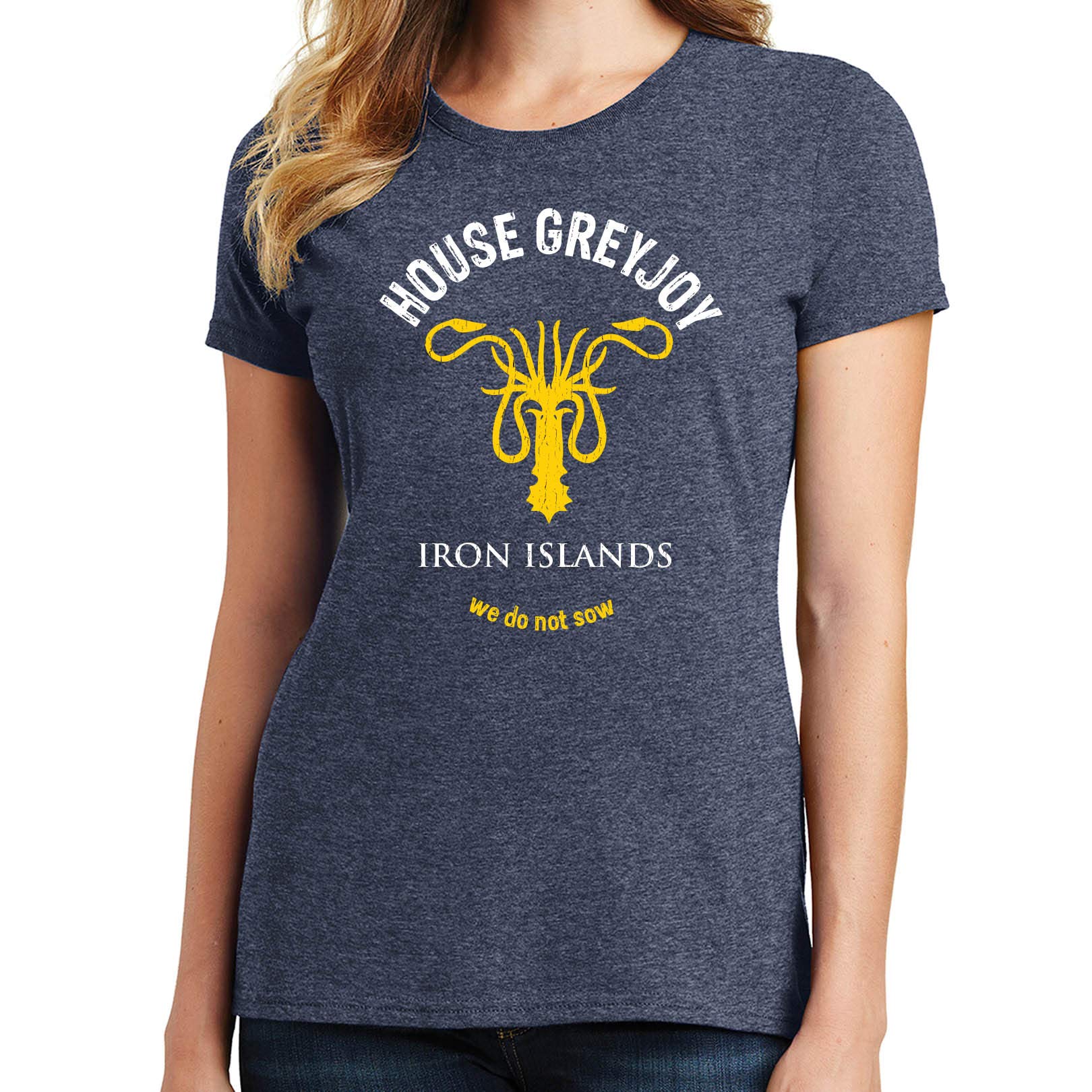 Bluejack Clothing House Greyjoy T-Shirt - Premium Cotton Graphic Tee for Men | Game of Thrones Inspired Fashion | Perfect for Cosplay, Fan Events & Casual Wear