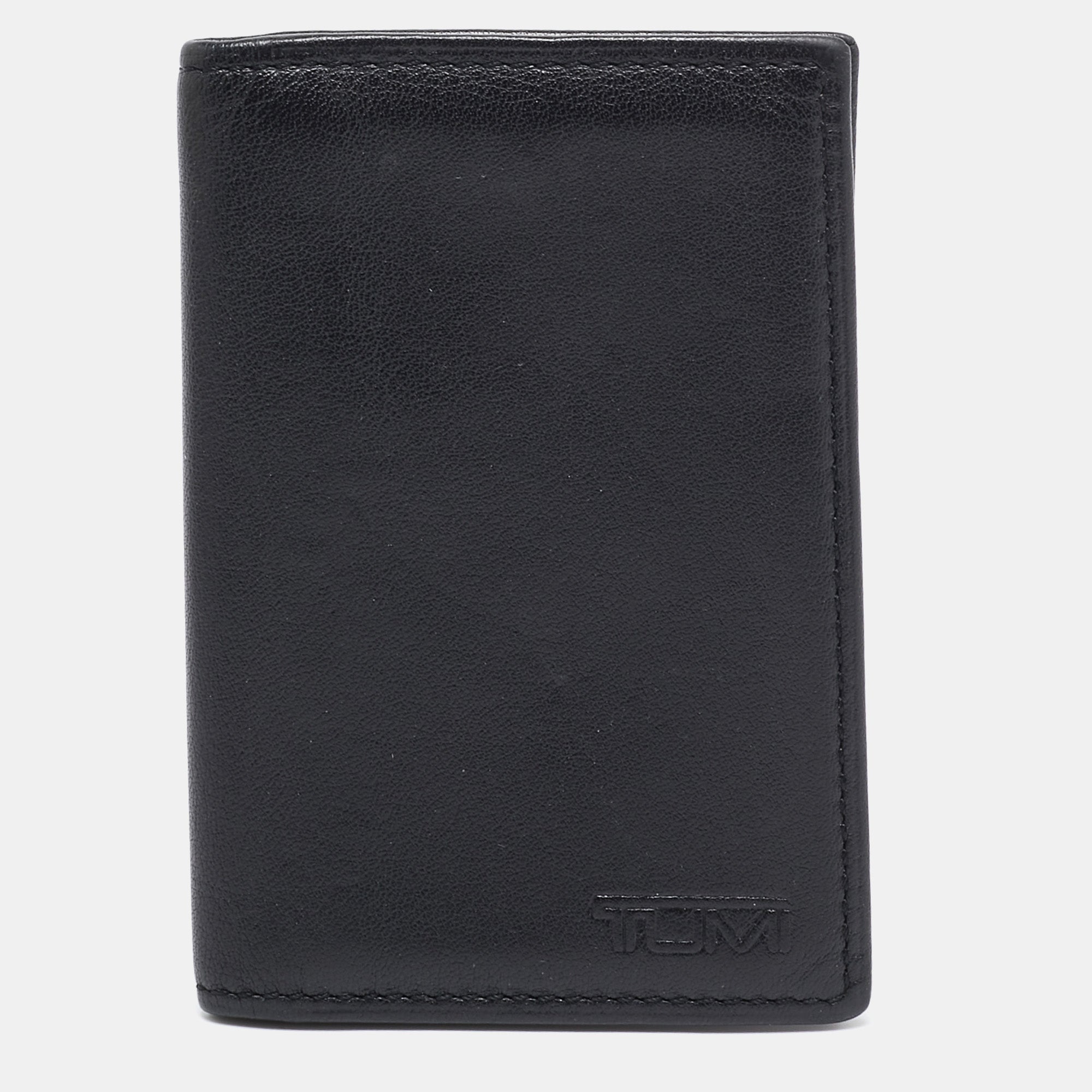 Premium Black Leather Bifold Wallet for Men - RFID Blocking Credit Card Holder with Multiple Slots (Perfect for Everyday Carry, Travel & Business)