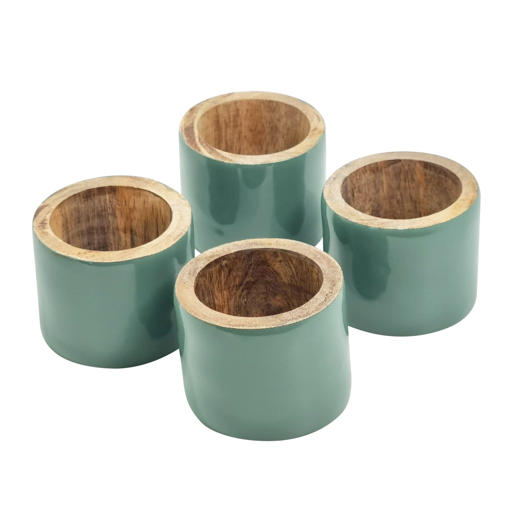 Kevin Napkin Rings Set of 4 - Elegant Peppermint Design for Holiday Table Decor - Perfect for Christmas Dinner, Thanksgiving, and Special Occasions
