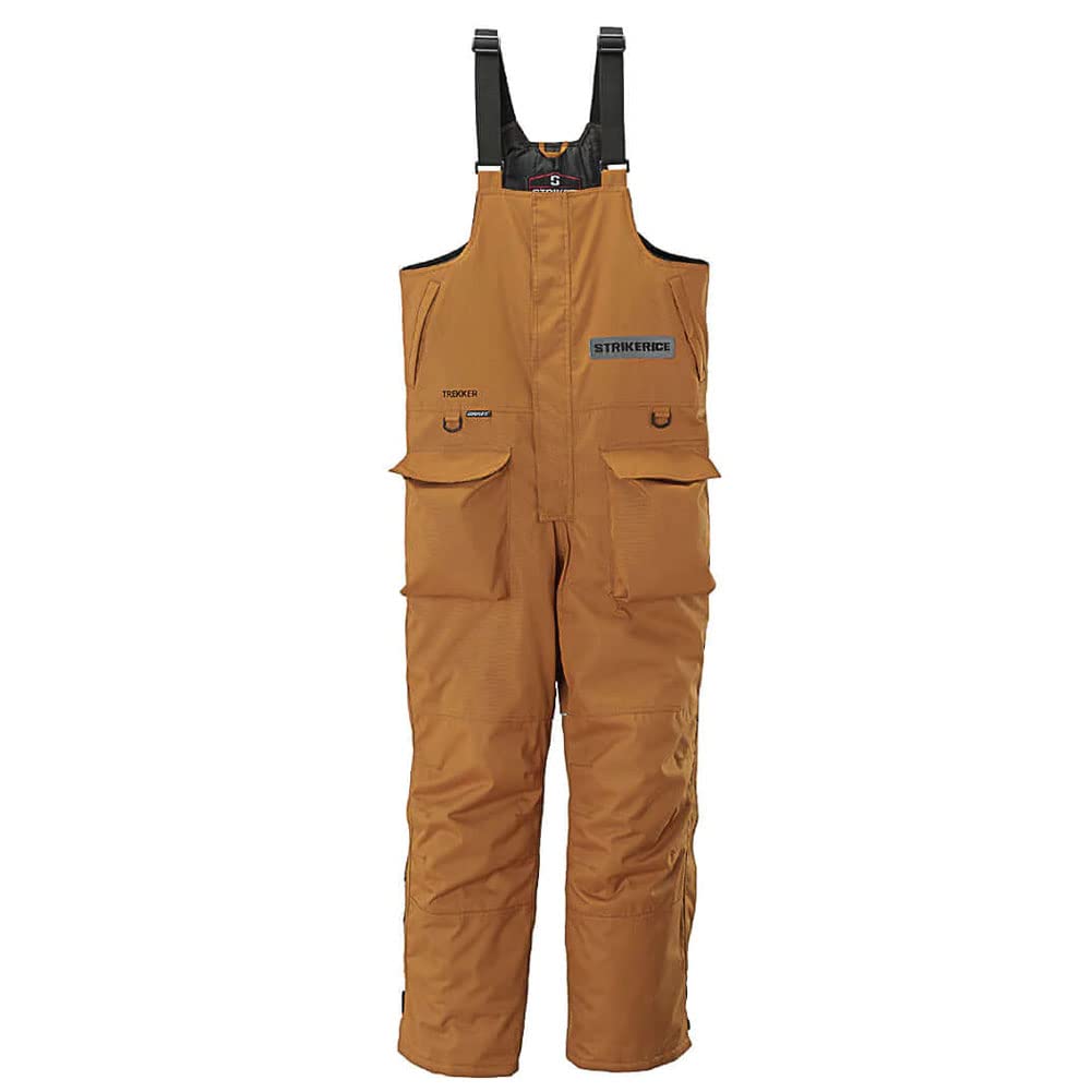 Striker Men's Trekker Insulated Water-Resistant Windproof Ice Fishing Bib with Sureflote Flotation Technology - Durable Winter Gear for Outdoor Fishing & Cold Weather Activities