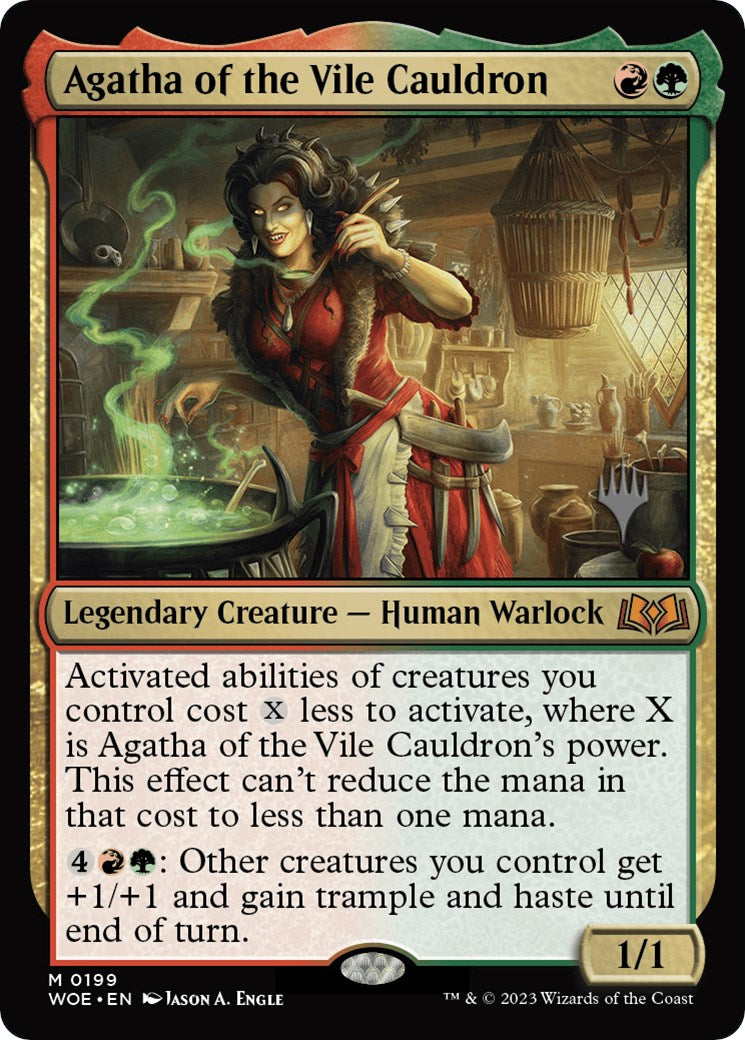 Agatha of the Vile Cauldron Promo Pack - Wilds of Eldraine MTG Collectible Card | Perfect for Magic: The Gathering Deck Building & Collector's Display