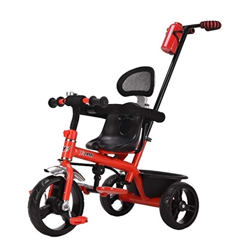 **Best Kids Tricycle for 1-6 Year Olds - 3-Wheel Toddler Bike for Boys & Girls - Outdoor Ride-On Toy with Safety Features - Ideal Gift for Birthdays & Holidays (Red) - Perfect for Park Rides, Backyard Play & Learning Balance**