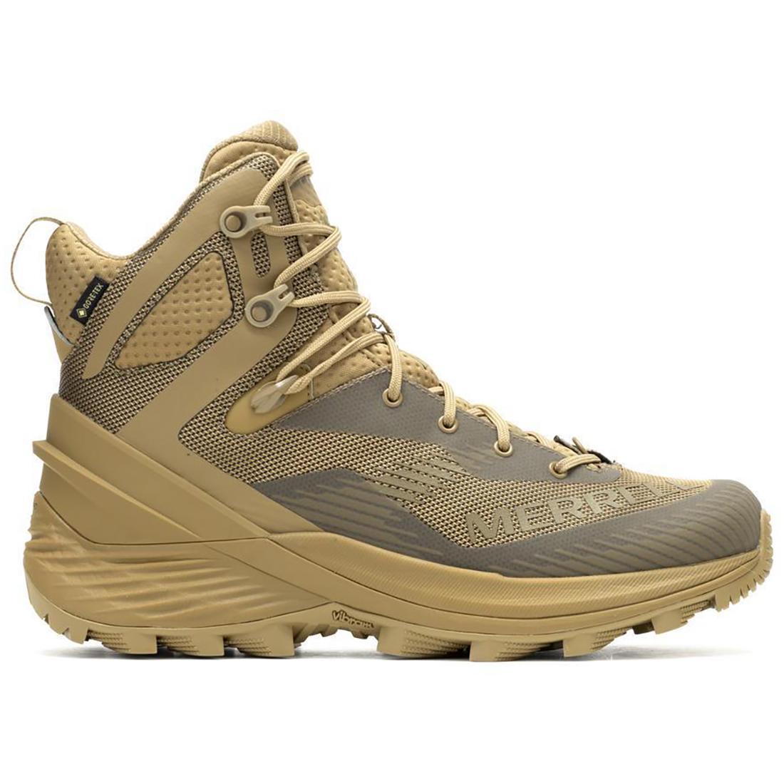 Rogue Tactical GTX Men's Waterproof Work Boots - Dark Coyote Brown - Durable & Comfortable for Construction, Hiking & Outdoor Work