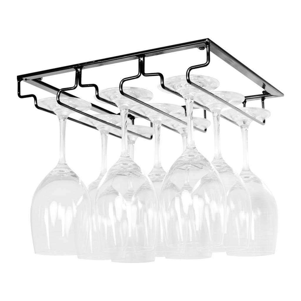 Maryaz Wall-Mounted Wine Rack & Stemware Holder - 7-Tier Under Cabinet Wine Bottle Storage with Upside Down Glass Hanger for Kitchen, Bar, Wine Cellar | Perfect for Home Entertaining & Space-Saving Wine Organization