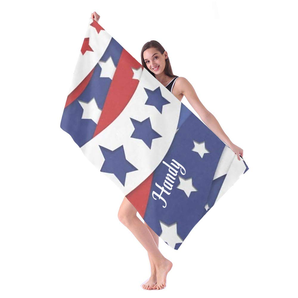 Custom Personalized Beach Towels with Name - Quick Dry Absorbent Microfiber Sand Proof Pool Bath Towel for Kids, Girls, Boys & Adults - 30x60 Inch Blanket - Perfect for Beach, Pool, Gym & Travel