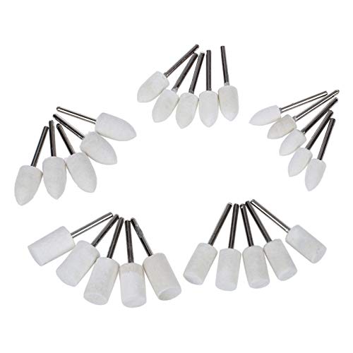 25Pcs White Felt Polishing Buffing Pad Set for Dremel Rotary Tools - Perfect for Jewelry, Metal, Wood & DIY Craft Polishing Projects