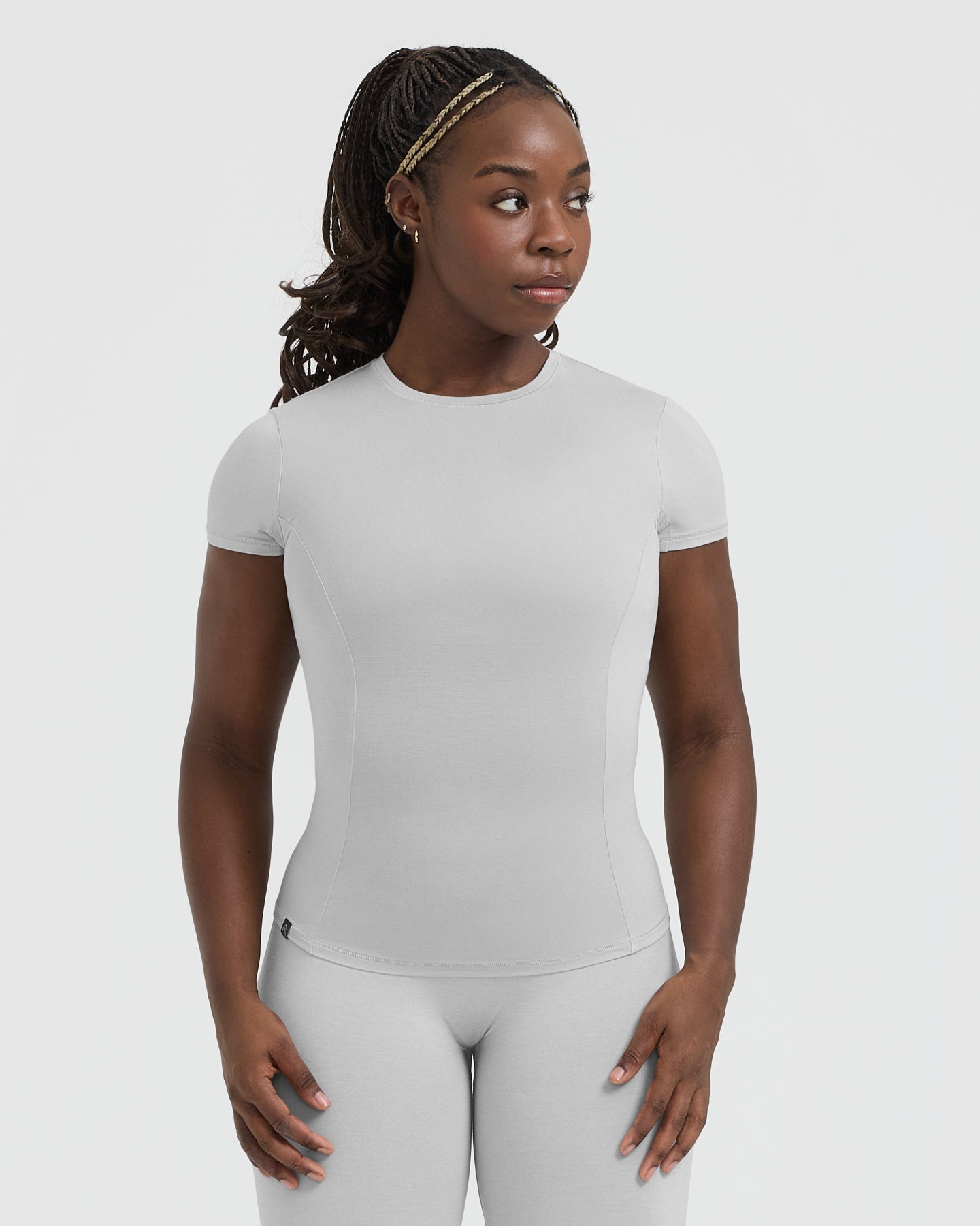 Mellow™ Soft Short Sleeve T-Shirt for Men & Women | Light Grey Cotton Comfortable Casual Tee | Perfect for Everyday Wear, Lounge & Outings