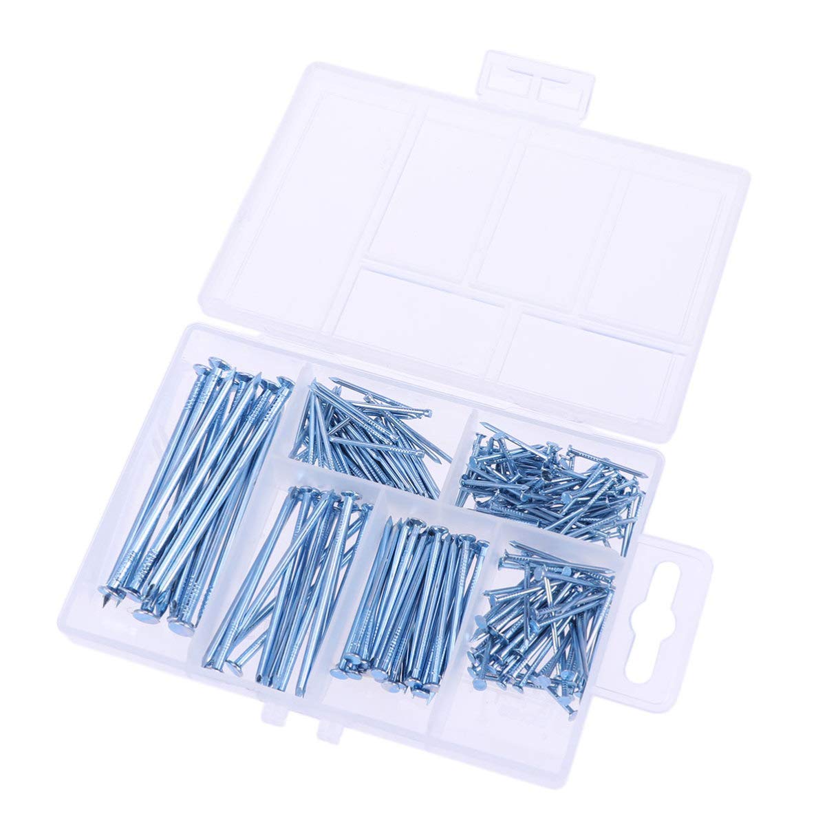 **Baluue 280-Piece Galvanized Brad Nails Kit for Woodworking - Durable Hardware Nail Set for DIY Projects, Carpentry, and Home Repairs**