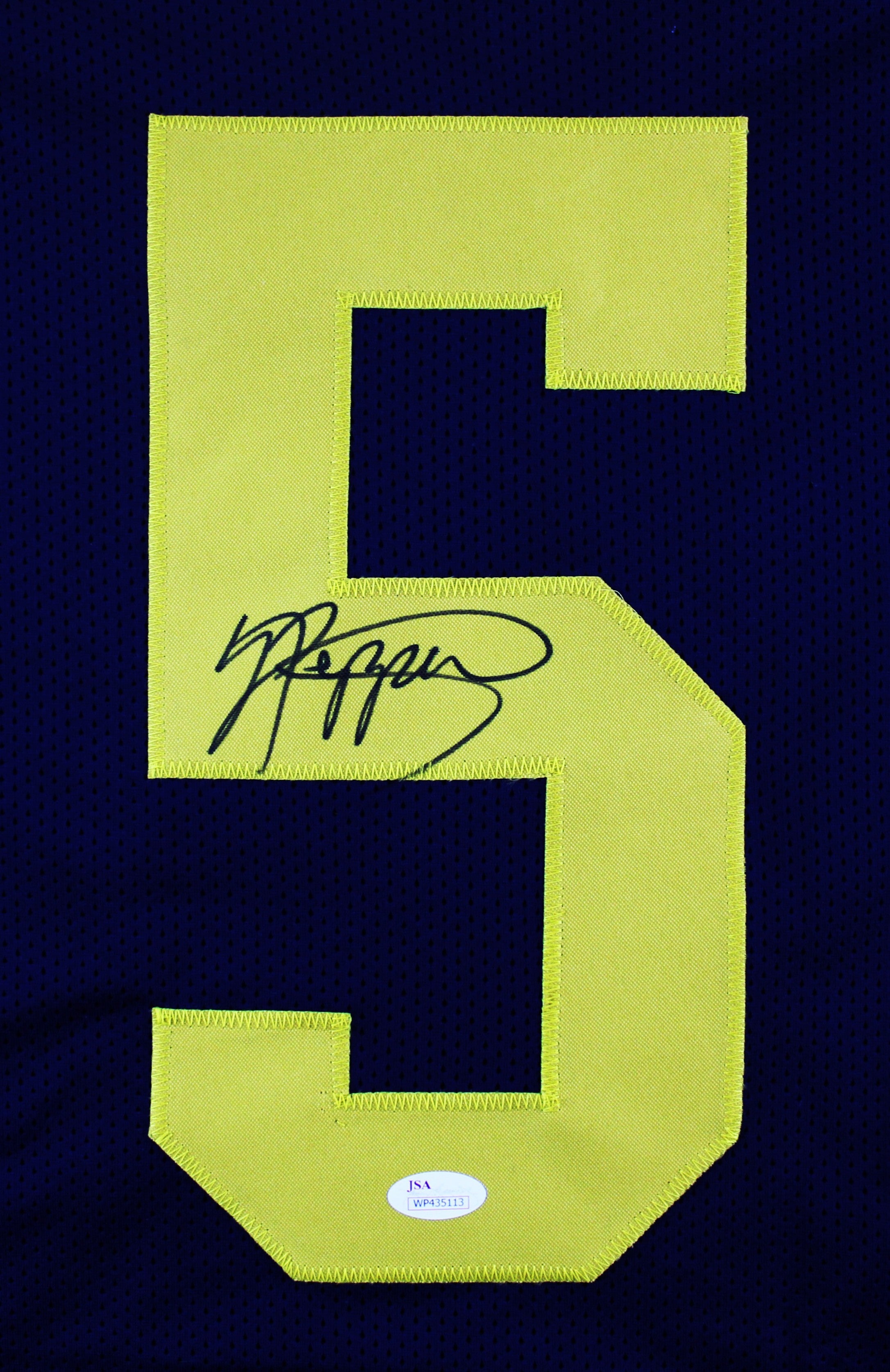 Authentic Jabrill Peppers Signed Michigan Wolverines Football Jersey - Blue - Collectible Memorabilia for Fans & Sports Enthusiasts - Perfect for Display, Gifting, and Game Day Spirit