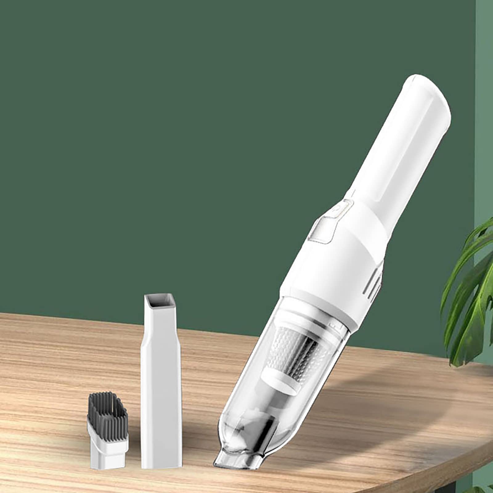 Best Cordless Car Vacuum Cleaner - Mini Portable Handheld Wireless Vacuum with Strong Suction, Lightweight Wet/Dry Cleaner for Car & Home (White) | Perfect for Car Seats, Pet Hair, and Small Spills