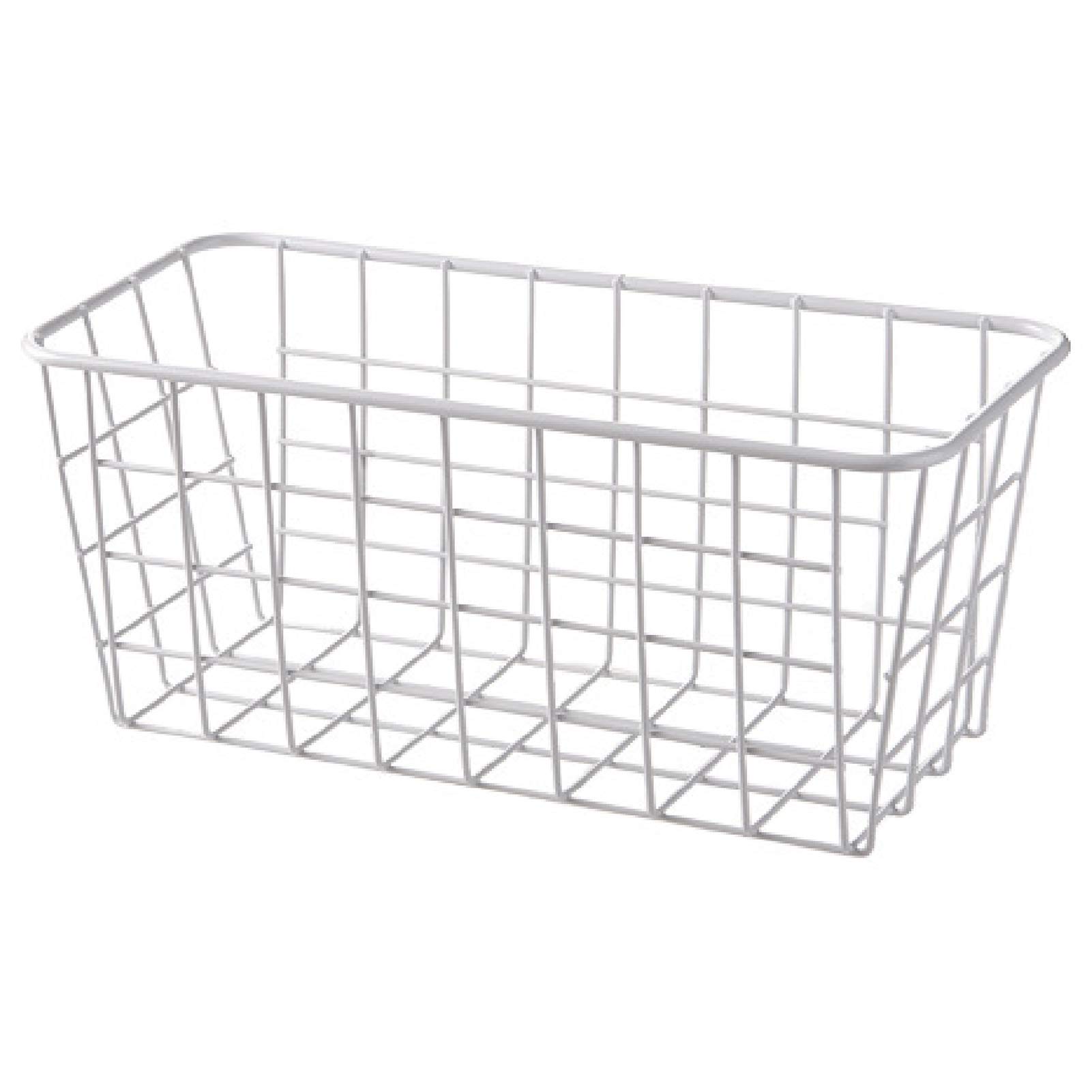 Gaweb Heavy Duty Wrought Iron Storage Rack - Space Saving Shower Organizer for Shower Gel, Soap & Kitchen Supplies - Rustproof Bathroom Shelf for Small Spaces (White) - Perfect for Apartment Bathrooms & Compact Kitchens